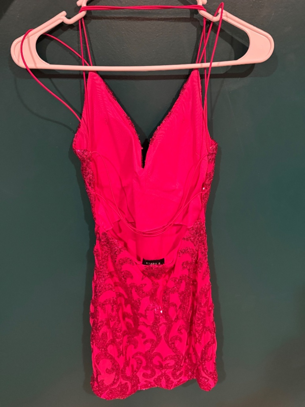 B. Darlin Pink Mini Sequin Dress - Picture 4 of 5